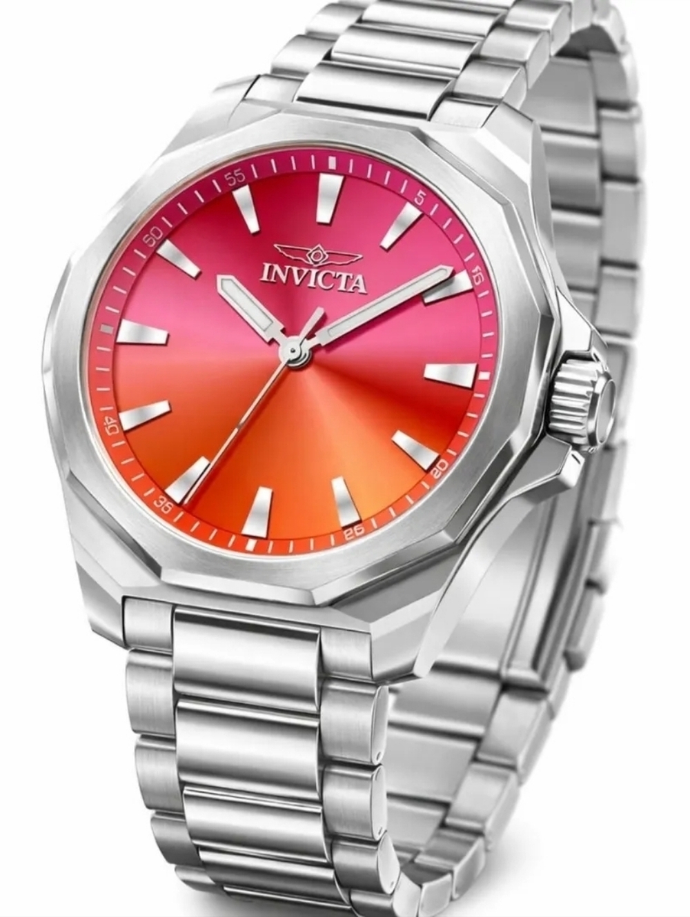 50982 Invicta Speedway Dominus Men's Quartz Watch - 42mm Tequilla Sunrise Silver